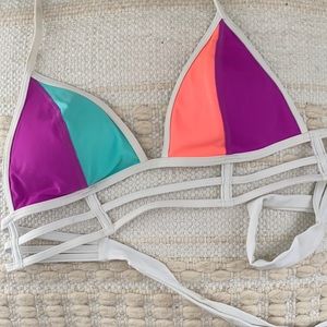 VS Pink: Color Blocked Bikini Top, 2 for $30!